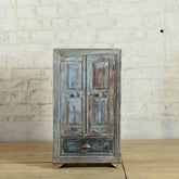 Vintage Hand Carved Solid Wood Cabinet